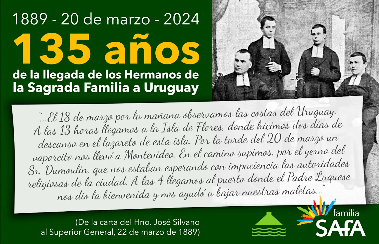 Párrafo de la carta del Hno. José Silvano al Superior General, fechada el 22 de marzo de 1889.