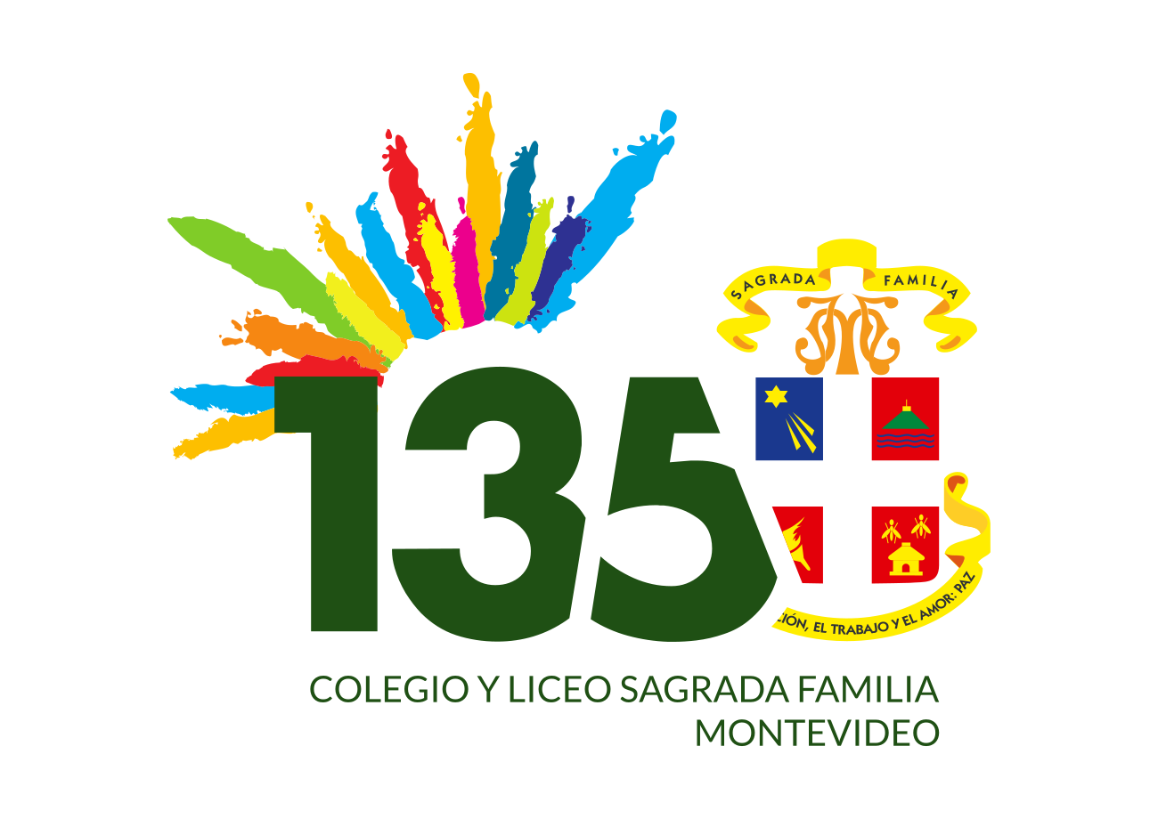 Logotipo de los 135 años del colegio.